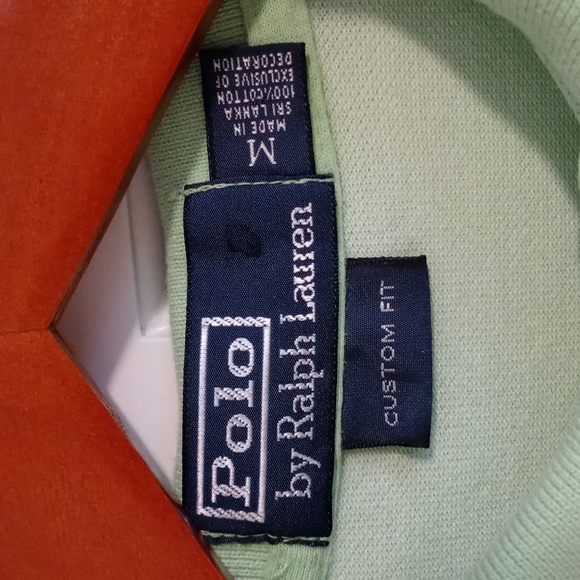 💚RARE/VTG Polo Ralph Lauren💚 - Mint Green "PRL" Monogram S/S Pique Polo - Picture 3 of 16